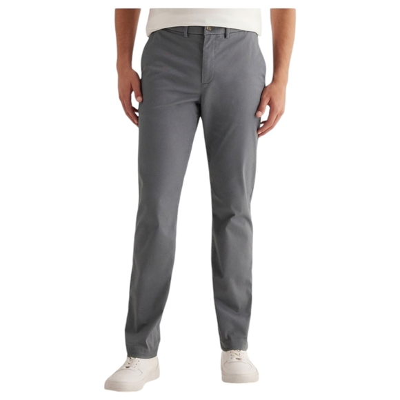 EXPRESS Slim Fit Hyper Stretch Chino Pants Mens 30x32 Slater Gray Flat Front - Picture 1 of 5
